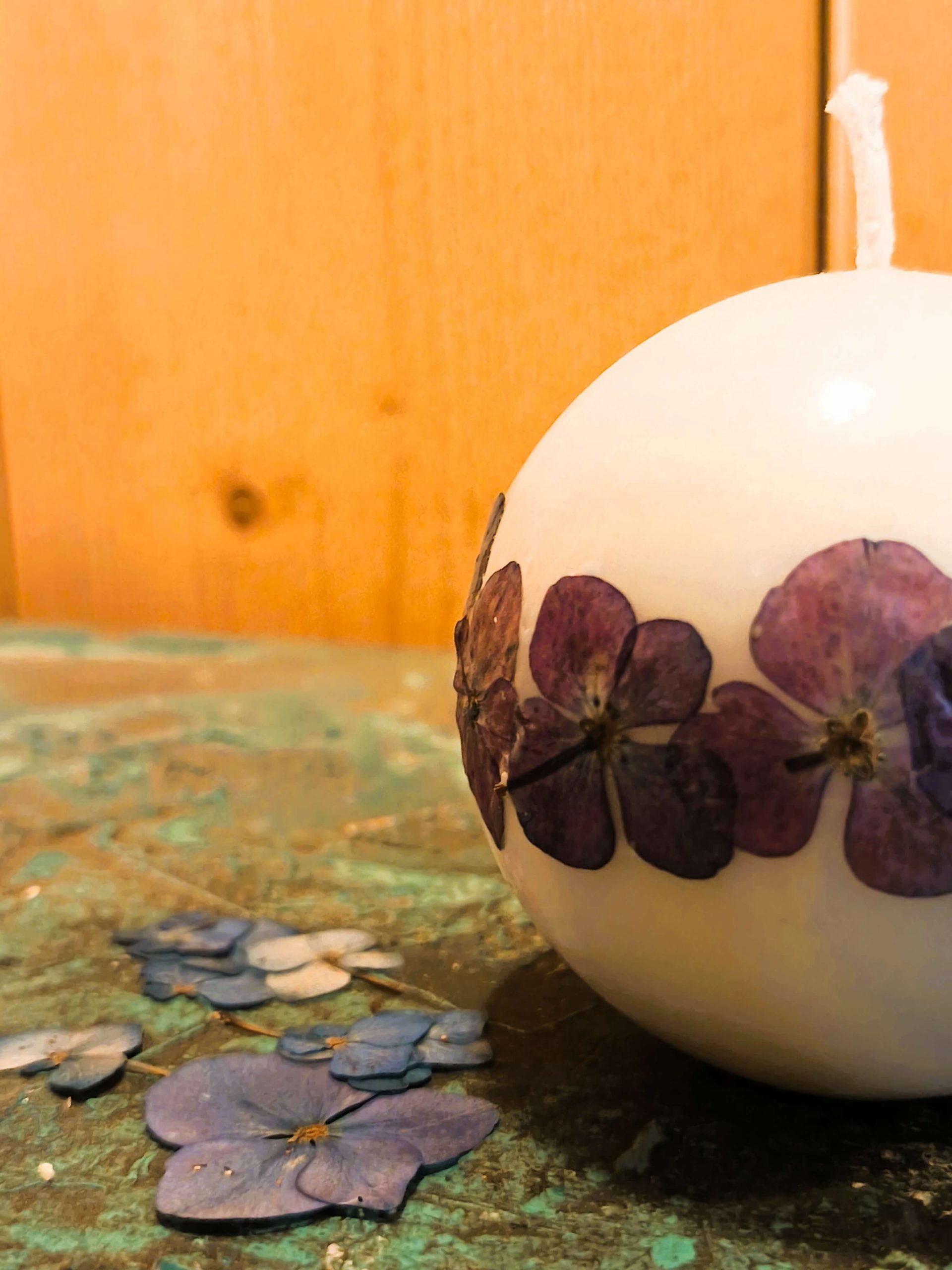 Bougie ronde Hortensia | Brin de nature 3 Bougie ronde Hortensia | Brin de nature – Image 3