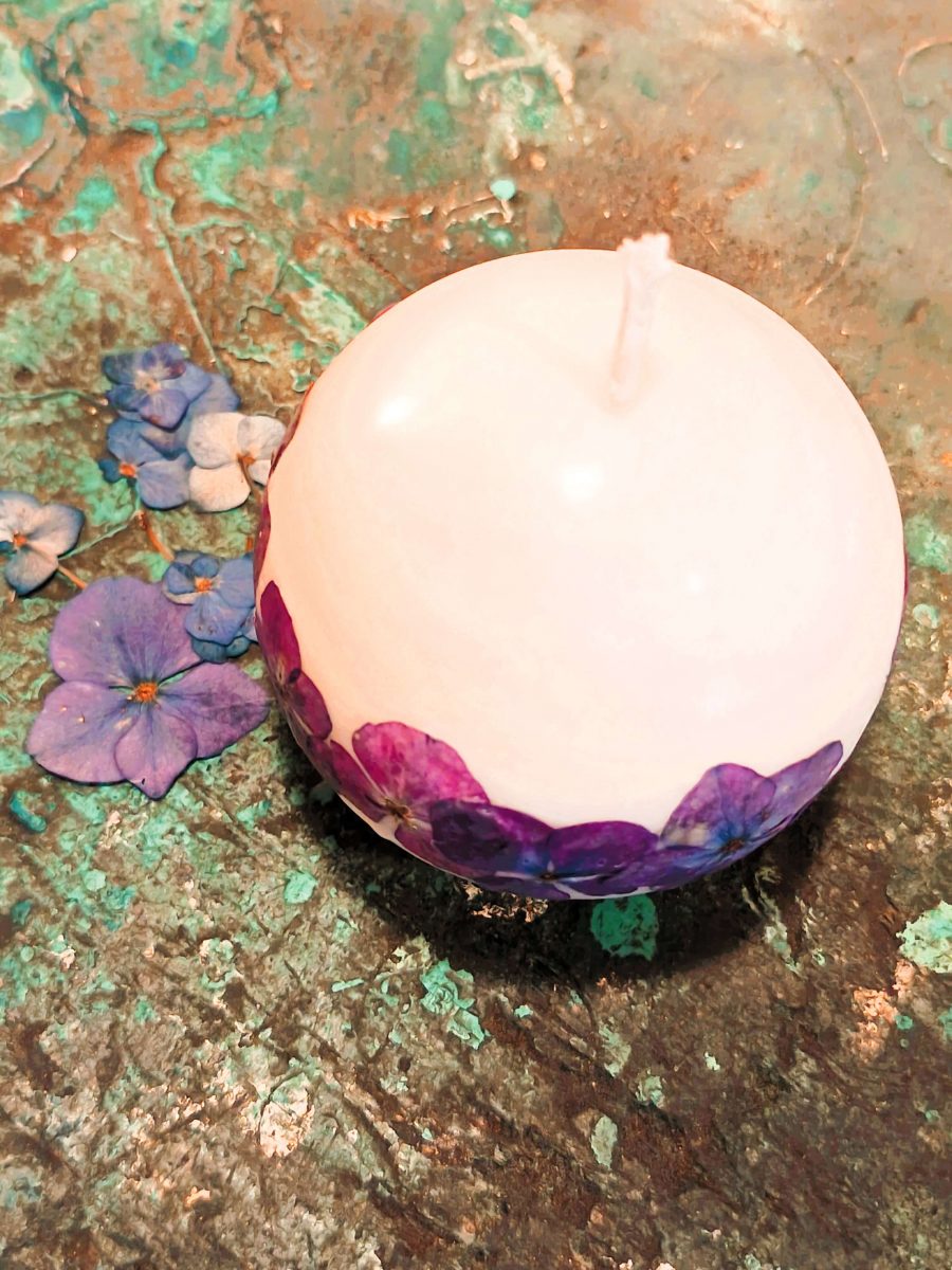 Bougie ronde Hortensia | Brin de nature