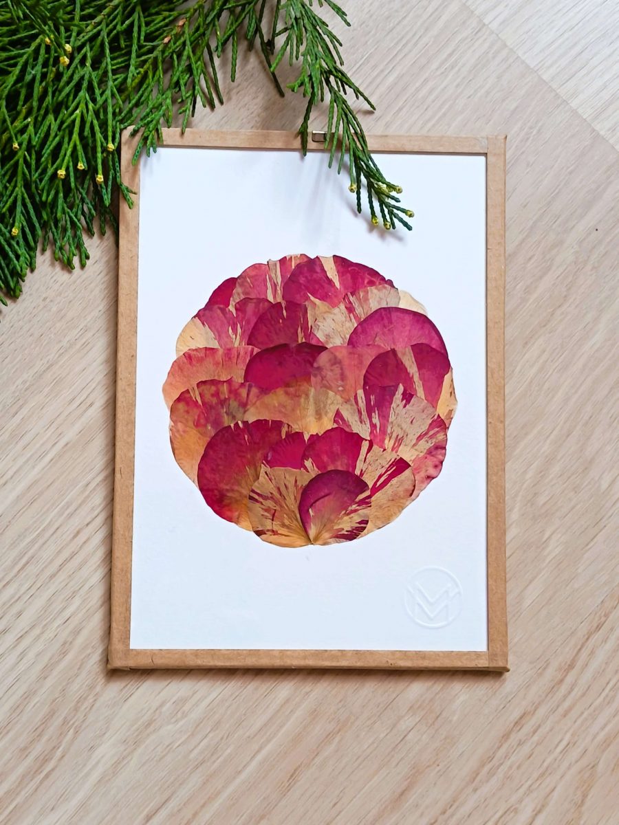 Cadre floral Mer'Veille "Luna" Rose