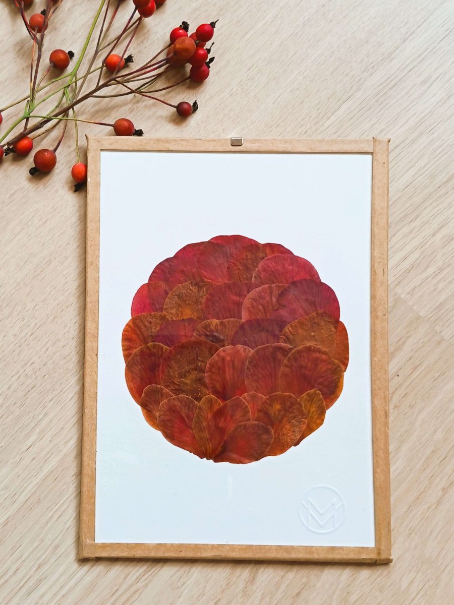 Cadre floral Mer'Veille "Luna" - Camélia