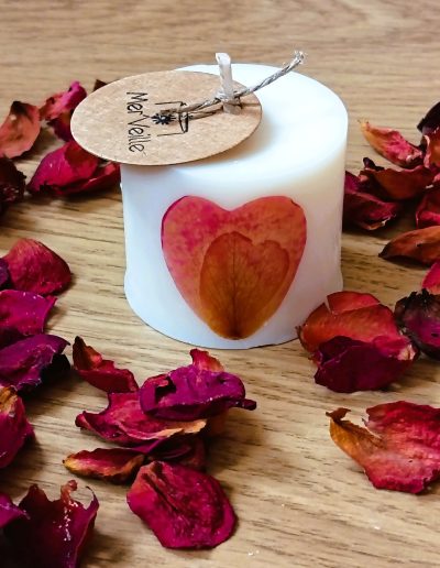 Bougie brin de douceur Rose6