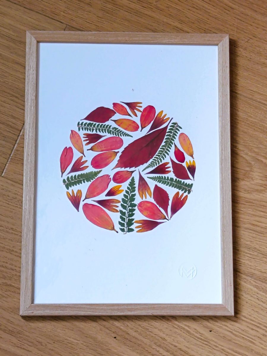 Cadre floral Mer' Veille "Jardin Automne" A4