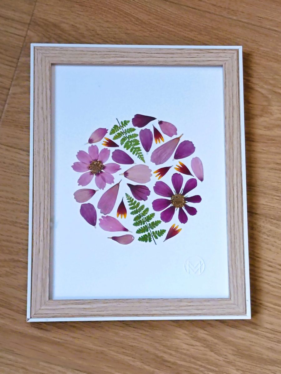 Cadre floral Mer' Veille "Jardin Cosmos"