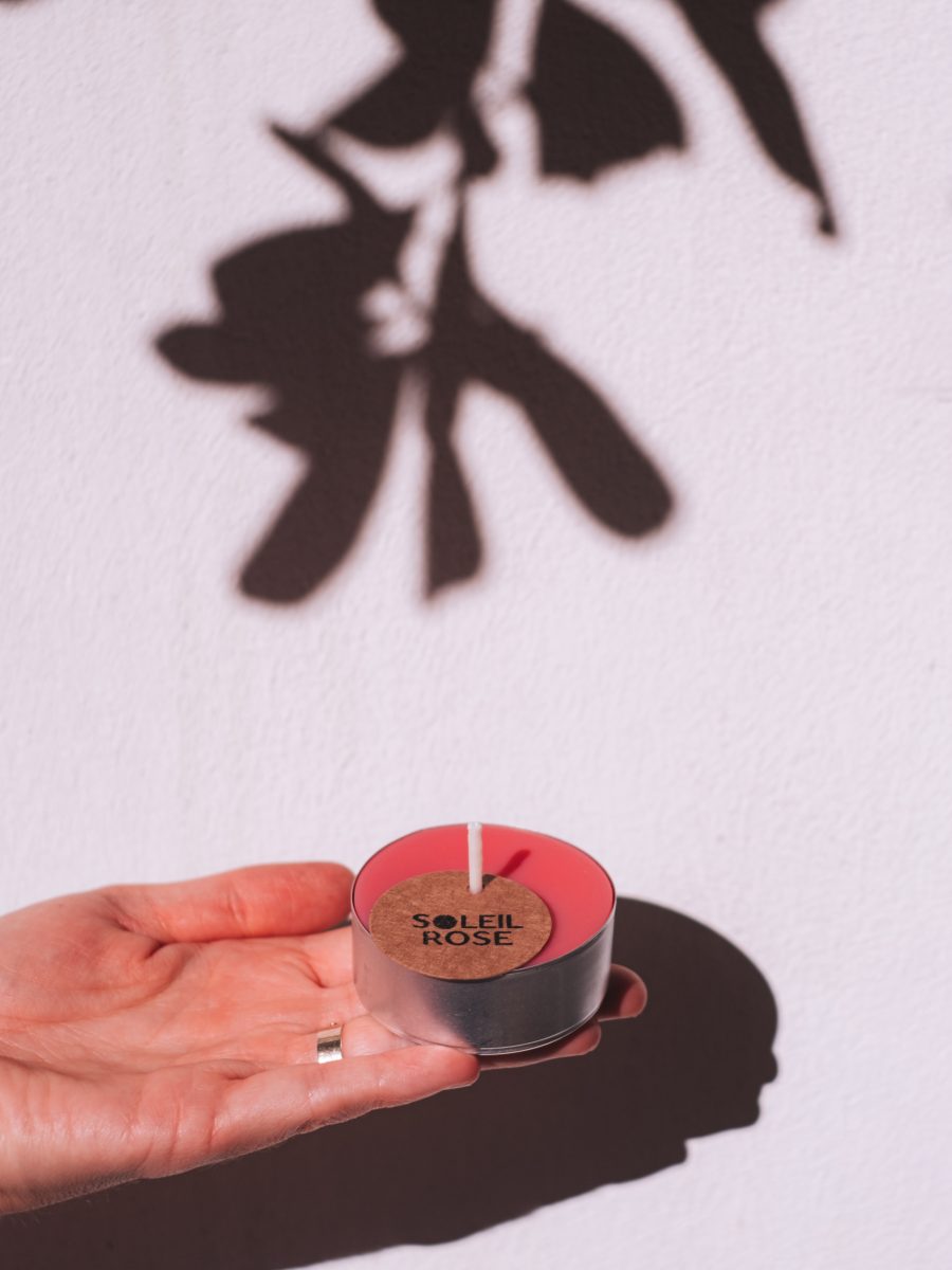 Bougie Rose Solidaire - Octobre Rose